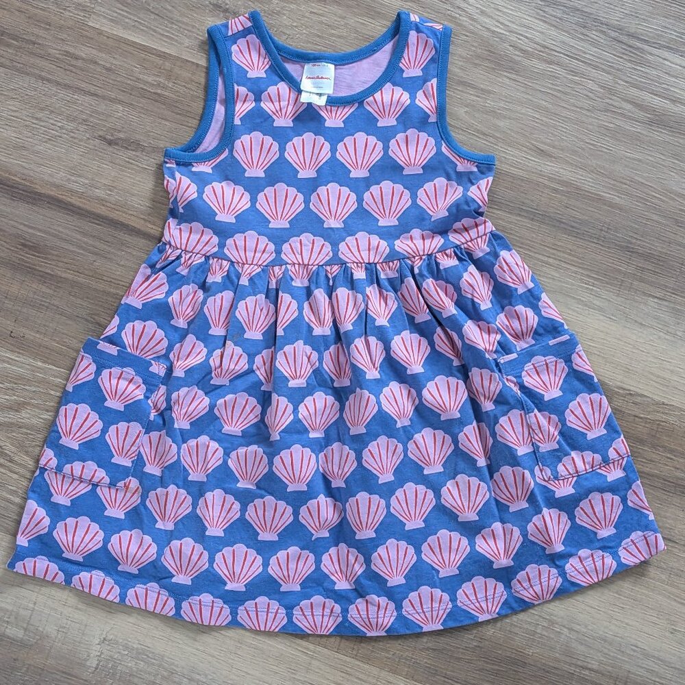Hanna Andersson Seashell Tank Dress 4T